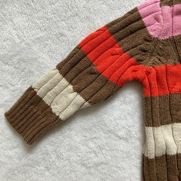 Tommy Hilfiger Baby 6-9M Striped Hooded Sweater | 100% Cotton Knit | VGUC - Picture 7 of 16